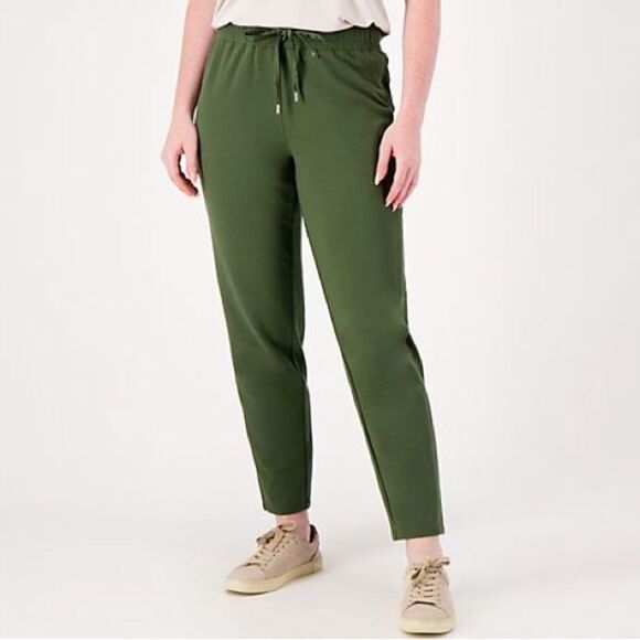 J Jason Wu Regular Tapered Knit Jogger with Satin Detail Size Medium NWOT - Picture 3 of 7